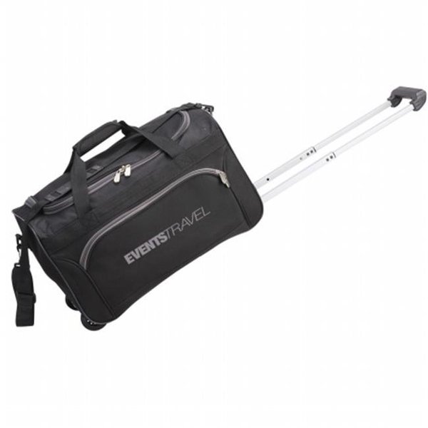 Preferred Nation Preferred Nation P9035 BLK Rolling Duffle Bag - Black P9035 BLK